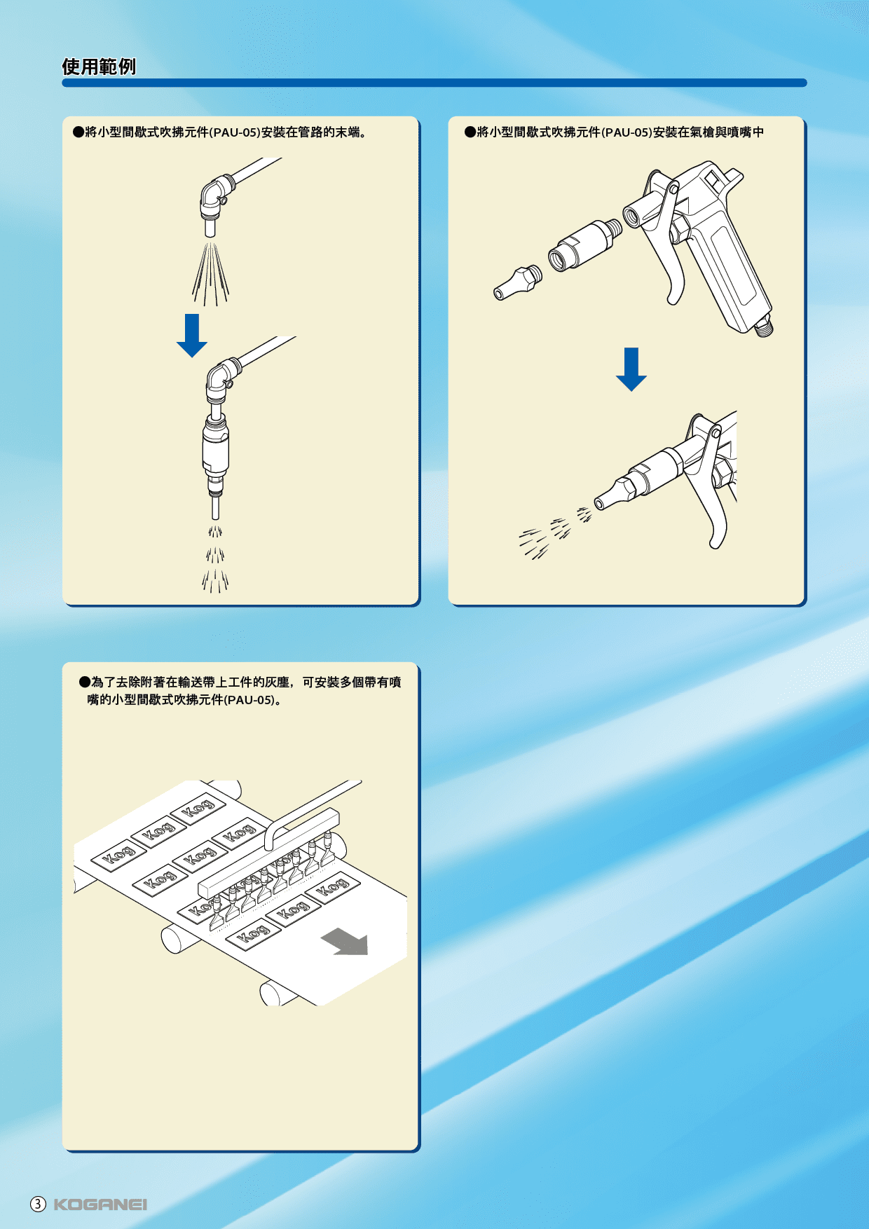 PAG,PAU間歇式吹拂系列-產品特色4(使用範例1)